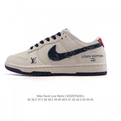 Corporate Nike Dunk Low Retro Sneakers Retro Skateboard Shoes Louis Vuitton Co-