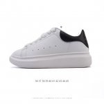 alexandermcqueen Mcq White Sports Shoes With Thick Soles, Height-Enhancing An