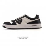 Corporate-level Prada Collection / Prada Men's White Thick-soled Height-Increas