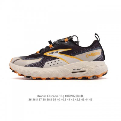 New company-level Brooks Brooks Cascadia 18 mountain rock men's cushioning women