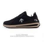 Company-level Descente Chron retro leather canvas splicing sports casual shoes f