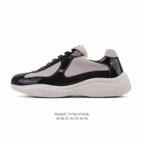Company Grade Prada Series / Prada Men's Platform Height-Increasing Sports Runni