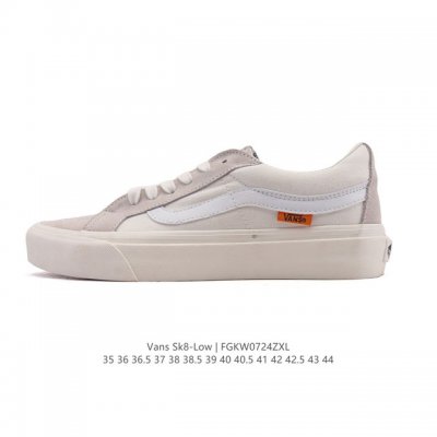 Vans Sk8-Low classic style, popular on Xiaohongshu, low-top casual canvas splici