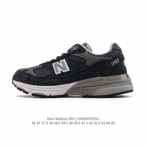 Corporate-level New Balance 992 Retro style, simple, classic, comfortable, vers