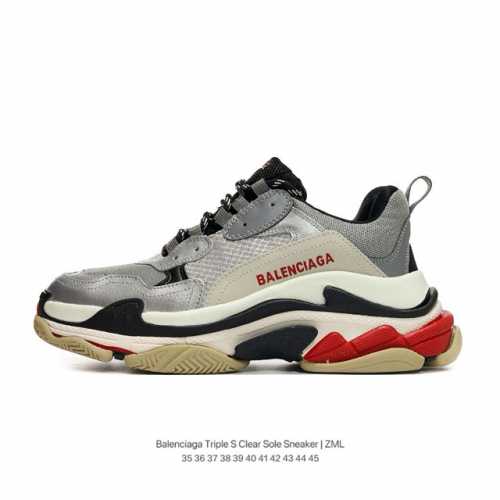 1:1 Balenciaga balenciaga Triple S Clear Sole Sneaker Brown Black Logo 35 36 37