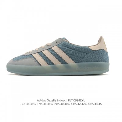 The adidas Originals Gazelle Indoor Retro Trefoil Non-slip Transparent Rubber Sn