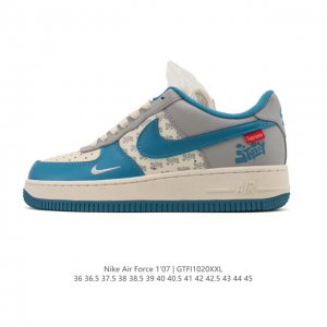 Company-grade Nike Air Force 1 '07 Low platform sneakers, featuring a thick sole