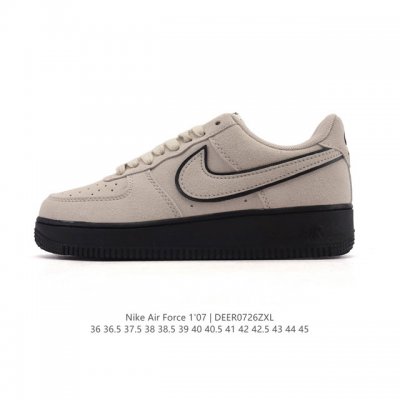 Authentic Nike Air Force 1 '07 Low, a versatile, low-top, thick-soled, height-en