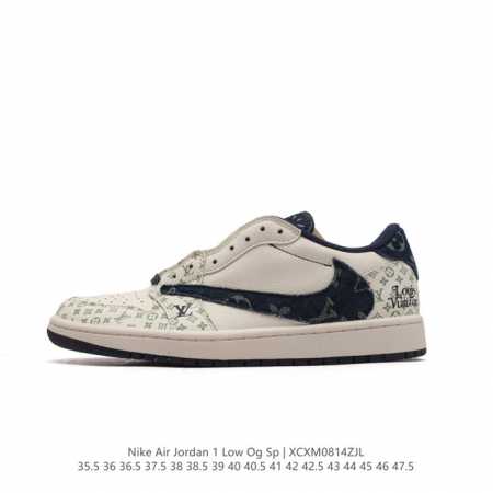 Nike Air Jordan 1 Low Og Sp Military Blue Aj1 1 Aj1 1 Aj1 1 Ts Swoosh Dm7866 35 - Click Image to Close