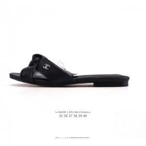 Chanel slippers! Women's leather sandals and flip flops are a perfect match for