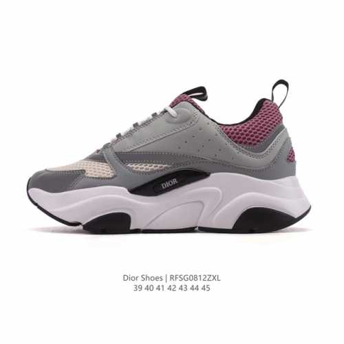Dior, a high-end luxury brand, showcases a sophisticated aesthetic. Low-top Dio