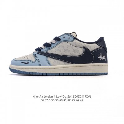 Company-Level Genuine Nike Air Jordan 1 Low Og Sp Military Blue Aj1 Joe 1 Revers