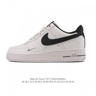 Company-grade Nike Air Force 1 '07 Low platform sneakers, featuring a thick sole