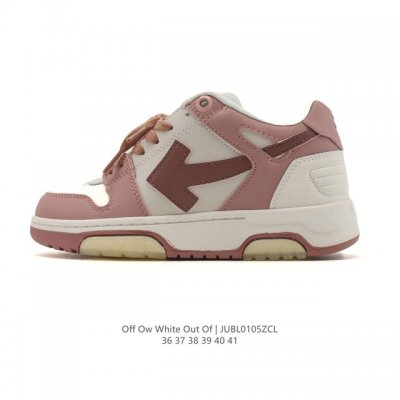 Exclusive Real Shot: Off-White Out Of Office Low-Top Lace-up Fashion Sneakers, T