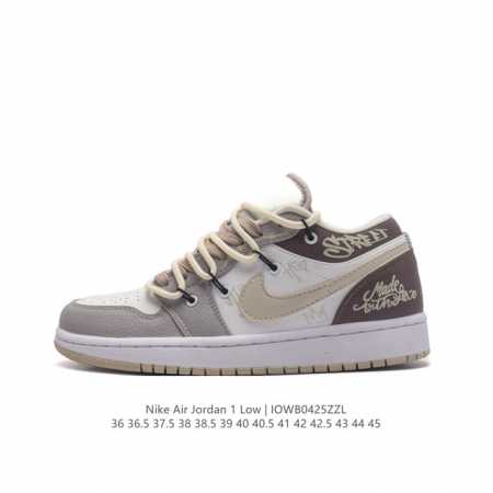 Nike sole nike Air Jordan 1 Low Gs White Black Phosphor Aj1 553558 36 36.5 37.5 - Click Image to Close