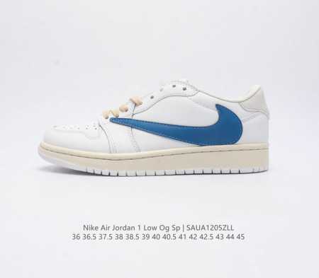 Nike Air Jordan 1 Low Og Sp Military Blue Aj1 1 Aj1 1 Aj1 1 Ddd Ts Swoosh Ddd D - Click Image to Close