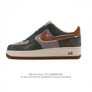 Nike Air Force 1 '07 Low, a cushioned white sneaker. This versatile, low-top, t