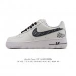 Company-grade Nike Air Force 1 '07 Low platform sneakers, made with original la