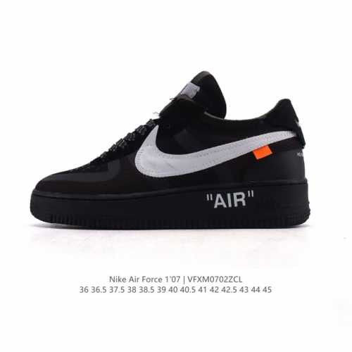 Company-level Off-White X Nk Air Force 1 "Mca" Air Force One low-top thick-sole