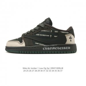 Nike Air Jordan 1 Low AJ1 Children's Shoes. This low-top retro-style casual bask