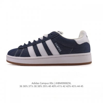 Adidas. Trefoil Campus 00S bread shoes, retro casual sneakers. Millennial resurg