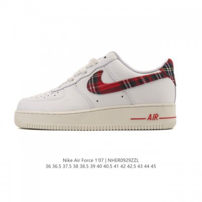 Nike Air Force 1 '07 Air Force One low-top, versatile, thick-soled, height-enha