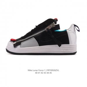 Nike Lunar Force 1 Duckboot' 17 Lf1 Air Force One white zipper upper with a thi