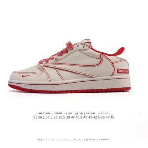 company-level top layer leather Lv X Jordan Air Jordan 1 Low Aj1 low-top series