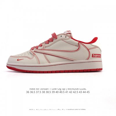 company-level top layer leather Lv X Jordan Air Jordan 1 Low Aj1 low-top series