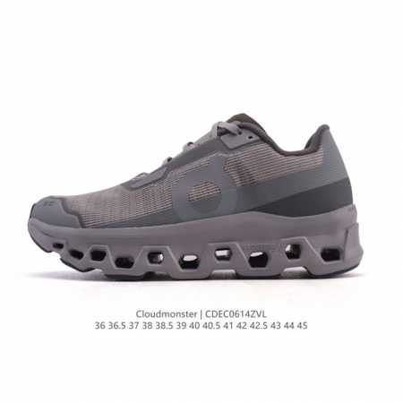 Corporate-level On Cloudmonster running shoes, thick-soled height-enhancing dadd - Click Image to Close