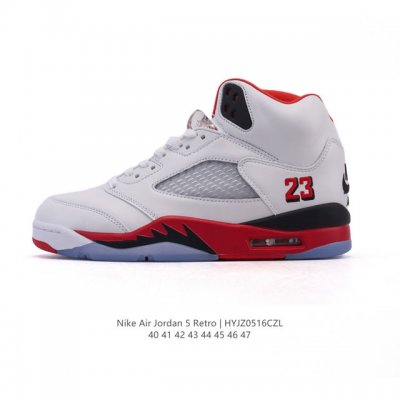 Corporate Nike Air Jordan 5 Retro High Top Men's Sports Shoes Jordan's Son Aj5 J