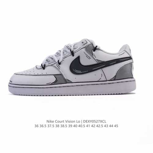 Corporate Nike Court Vision Low Campus Style Low-Top Retro Basketball Sneakers F