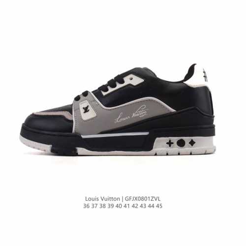 Louis Vuitton LV Louis Vuitton sneakers are fashionable, trendy, thick-soled, an