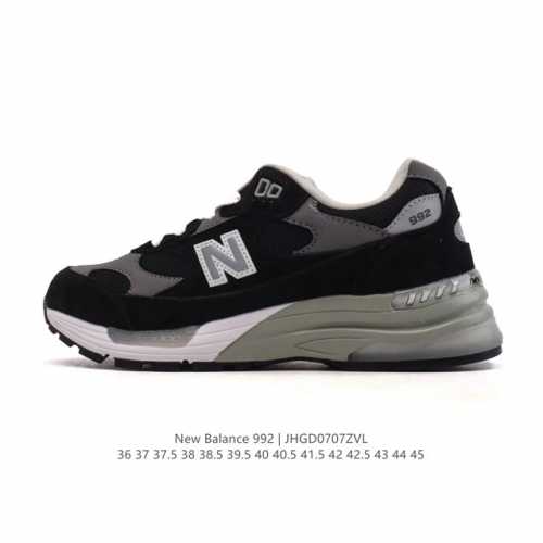 Corporate-level New Balance 992 Retro style, simple, classic, comfortable, vers