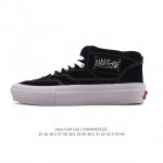 Company-grade Vans Half Cab autumn/winter mid-cut vulcanized casual sneakers, cl