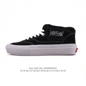 Company-grade Vans Half Cab autumn/winter mid-cut vulcanized casual sneakers, cl