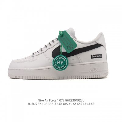 Company grade Nike Air Force 1 '07 Low, thick-soled, height-increasing, versatil