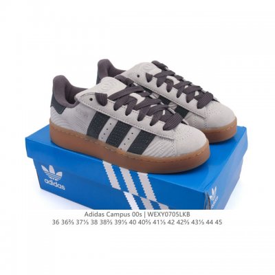 Adidas. Clover Campus 00S suede bread shoes retro casual sneakers. Millennium ba