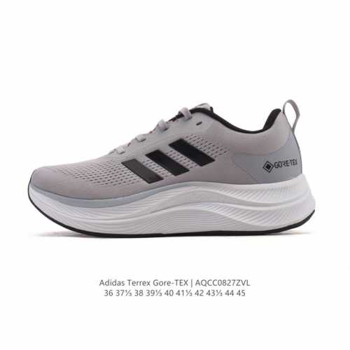 New adidas Terrex Gore-Tex low-top hiking shoes, thick-soled, elevated dad snea