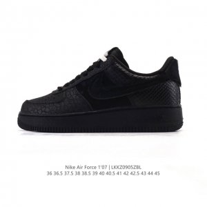 A company-grade Nike Air Force 1 '07 Low, a versatile, thick-soled, height-enha