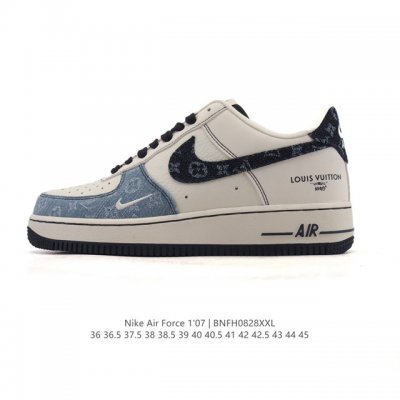 Company-grade Nike Air Force 1 '07 Low, a versatile, thick-soled, height-enhanc