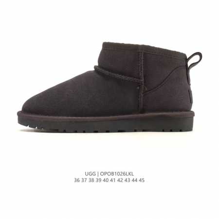 Company-grade Ugg snow boots, mid-top, fashionable, comfortable, unisex, thick-s - Click Image to Close