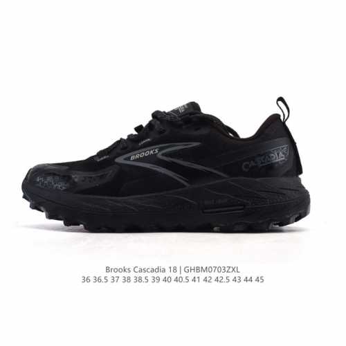 New company-level Brooks Brooks Cascadia 18 mountain rock men's cushioning women