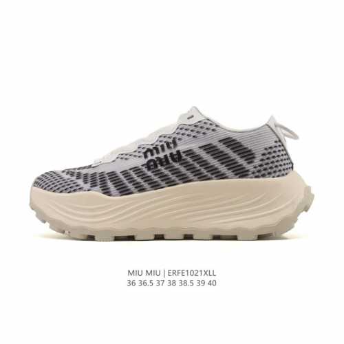 New Factory-Grade Miumiu Platform Heel-Increasing Sports Dad Shoes, a Stylish an