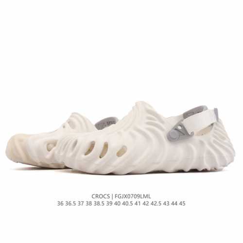 Corporate-level Crocs beach hole shoes for men and women, casual thick-soled he
