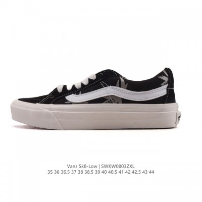 Vans Sk8-Low classic Xiaohongshu hot-selling low-top casual canvas splicing vul