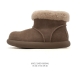 Company-grade Ugg snow boots, high-top, turn-down collar, side zipper, heel pul