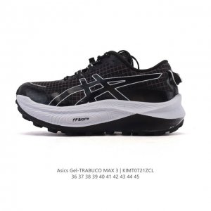 New company-grade Asics Trabuco Max 3 unisex running shoes, thick-soled, height-