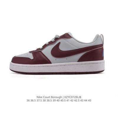 Nike Court Borough Low, a low-top sneaker for men and women. 1. Its leather uppe