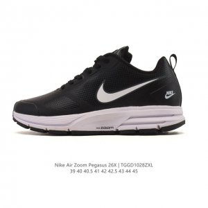 Nike Zoom Pegasus 26X Lunar Cushioning Speed Leather Running Shoes. Featuring a